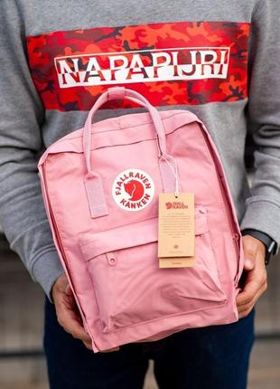 Женский рюкзак fjallraven kanken pink, розовый 16л. 35х25см3 фото