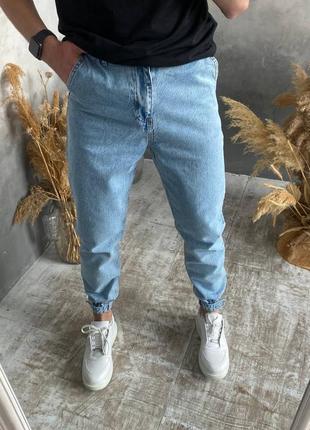 Чоловічі джинси на манжетах липучках2 фото