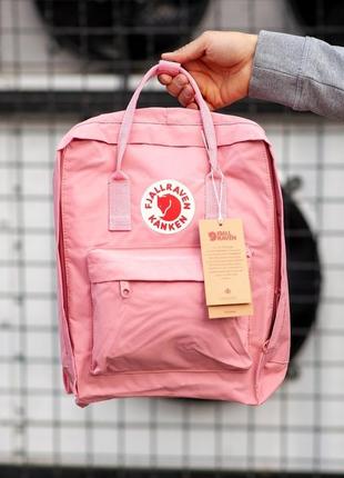 Женский рюкзак fjallraven kanken pink, розовый 16л. 35х25см4 фото