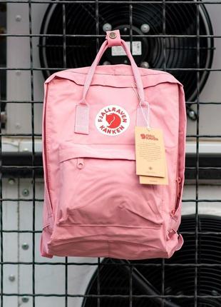 Женский рюкзак fjallraven kanken pink, розовый 16л. 35х25см5 фото