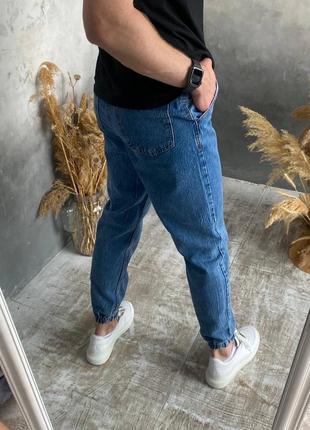 Чоловічі джинси на манжетах липучках6 фото