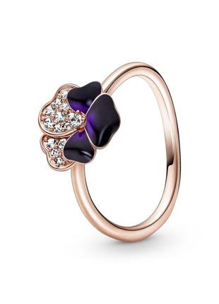 Серебряная кольца pandora rose1 фото