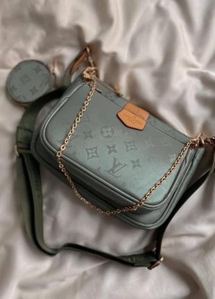 Женская сумка луи виттон зеленая louis vuitton green