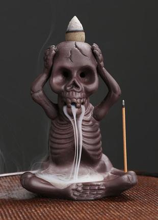 Підставка "рідкий дим" кераміка "скелет" нічого не чую