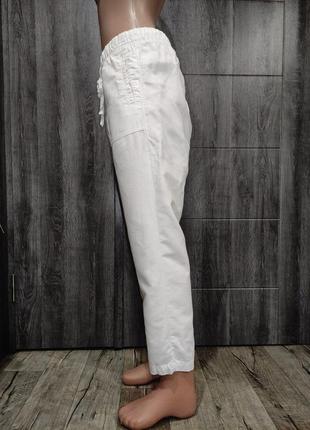 Шикарные льняные штаны брюки поб-58 см лен и хлопок5 фото