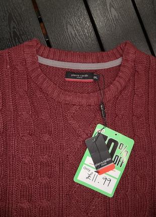 Теплый свитер мужской pierre cardіn размер 2хл2 фото
