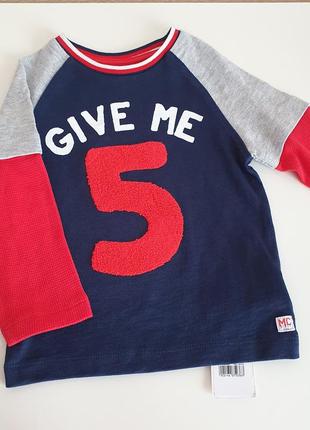 Футболка реглан с длинным рукавом для мальчиков mothercare