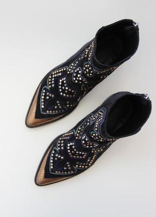 Брендовые кожаные ботинки zadig & voltaire4 фото