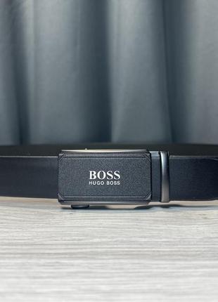 Подарочный набор кожаный кошелек ремень автомат hugo boss хьюго босс подарок любимому парню мужу3 фото