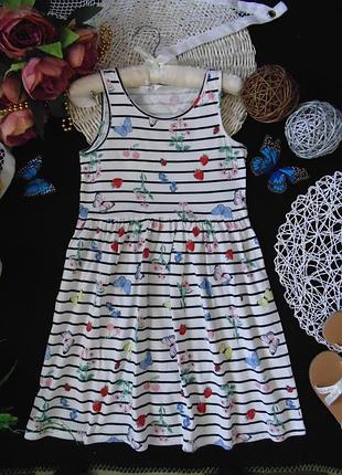 8-10лет.лёгкий сарафан платье h&m 7