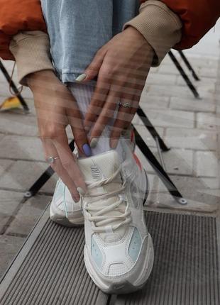 Кросівки жіночі nike m2k tekno white, найк білі демисезон6 фото