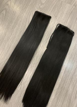 Хвіст на стрічці 56 см чорний