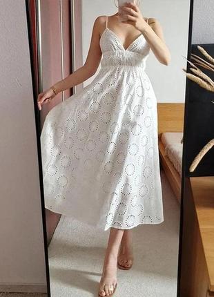 Платье zara вышивка