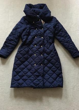Женское стеганое пальто, с капюшоном