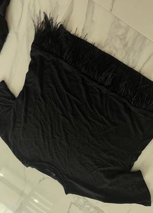 Чорна фудболка zara