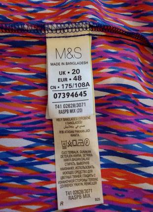 Блуза коллекционная удлинённая m&s, р. 20/4xl5 фото