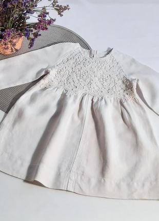 Лляна сукня для дівчинки