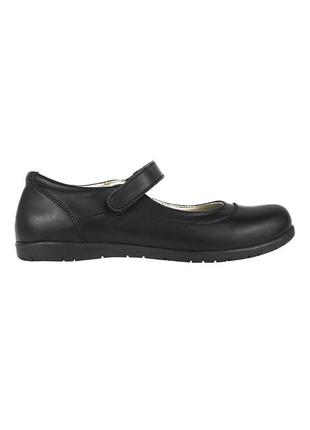 Туфли детские для девочек  чёрные натуральная кожа украина  eleven shoes - размер 33 (22 см)