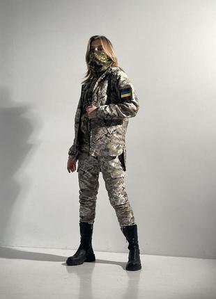 Тактический военный костюм женский / зимний армейский костюм  terra hot/ бафф, перчатки в поддарок6 фото
