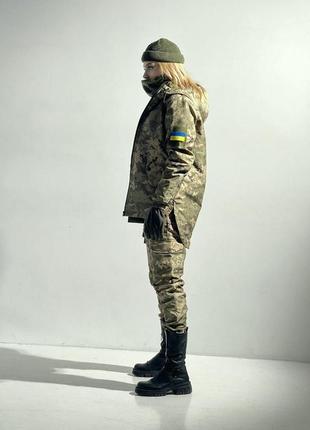 Тактический военный костюм женский/ зимний камуфляжный армейски костюм terra hot/ бафф, перчатки в поддарок3 фото
