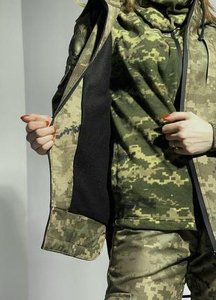 Тактический военный костюм женский/ зимний камуфляжный армейски костюм terra hot/ бафф, перчатки в поддарок8 фото