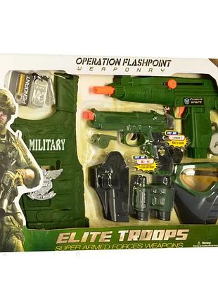 Великий ігровий набір військовий спорядження м 013 а спецназ, техніка