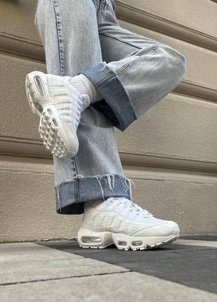 Женские кроссовки nike air max 95 white