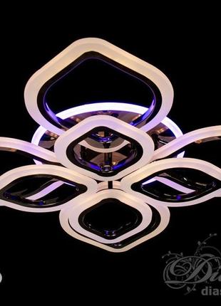 Світлодіодна люстра diasha a8073/4+4bhr led 3color dimmer