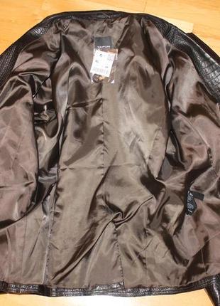 Шкіряна куртка- піджак taifun6 фото