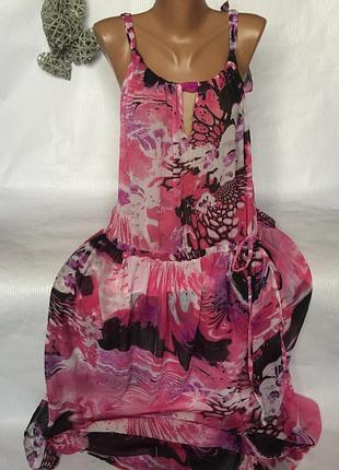 Крута незвичайна туніка сарафан в підлогу , шифон