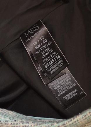 Брендовая юбка на молнии marks & spencer collection шри ланка коттон акрил этикетка6 фото