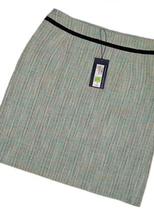 Брендовая юбка на молнии marks & spencer collection шри ланка коттон акрил этикетка3 фото