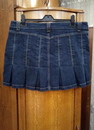 Качественная юбка джинсовая с пуговицами new look размер 165 фото