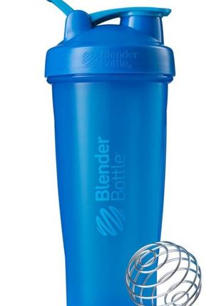 Пляшка шейкер спортивна універсальна для спортзалу blenderbottle loop 28oz/820ml cyan (original) ve-33