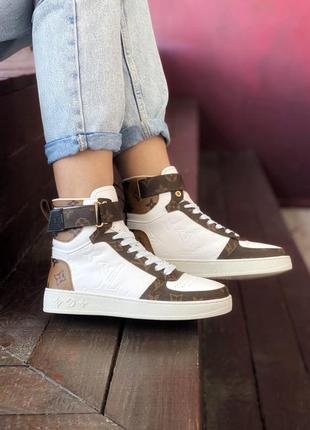 Шикарные ботинки sneakers brown white