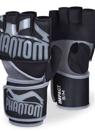 Бинти-рукавички для боксу спортивні боксерські для занять єдиноборствами phantom impact neopren gel s/m ku-22