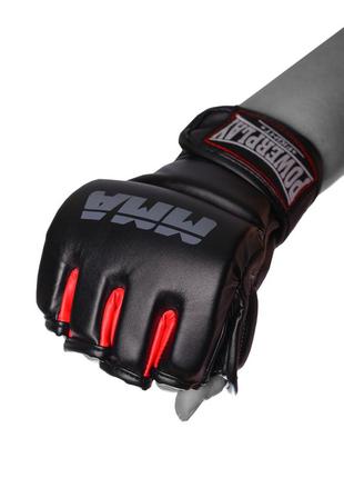 Перчатки для mma тренировочные спортивные перчатки для единоборств powerplay 3053 черно-красные l/xl ku-225 фото