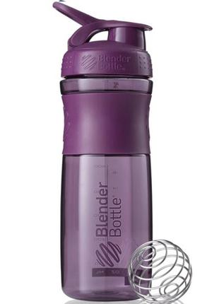 Пляшка шейкер спортивна універсальна для спортзалу blenderbottle 28oz/820ml plum (original) ku-22