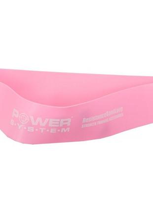 Резинка для фитнеса тренировочная спортивная power ps-4061 flex loop light pink (сопротивление 12кг.) ku-223 фото