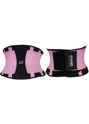 Пояс-корсет тренувальний жіночий для підтримки спини power system ps-6031 waist shaper pink s/m ku-22