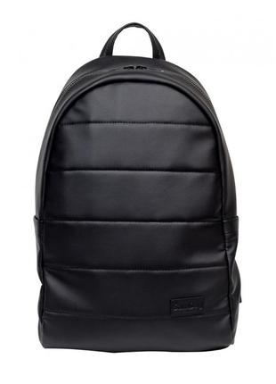 Стильный городской рюкзак черный повседневный кожаный mattress мужской на 17л4 фото