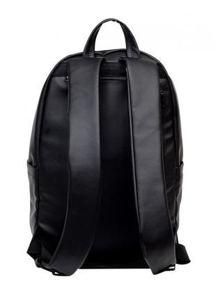 Стильный городской рюкзак черный повседневный кожаный mattress мужской на 17л5 фото