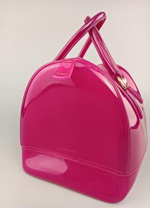 Брендовая сумочка furla candy bag fuchsia made in italy оригинал3 фото