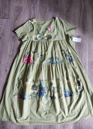 На летнюю жару платье 52-58 италия