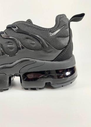 Nike air vapormax plus (черные)8 фото