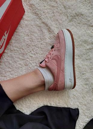 Кроссовки nike air force pink sage😍7 фото