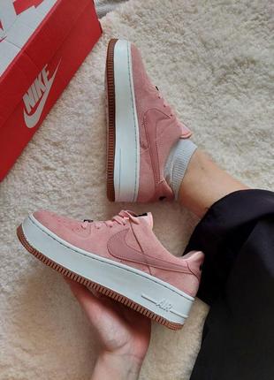 Кроссовки nike air force pink sage😍4 фото