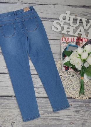 11-12 лет 146-152 см великолепные фирменные джинсы скины для модняков узких голубых denim co7 фото