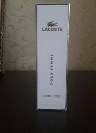 Женская туалетная вода lacoste pour femme timeless2 фото