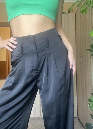 Нові атласні брюки штани кюлоти2 фото